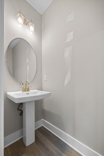 Stylish Powder Room in The Sedona Townhome