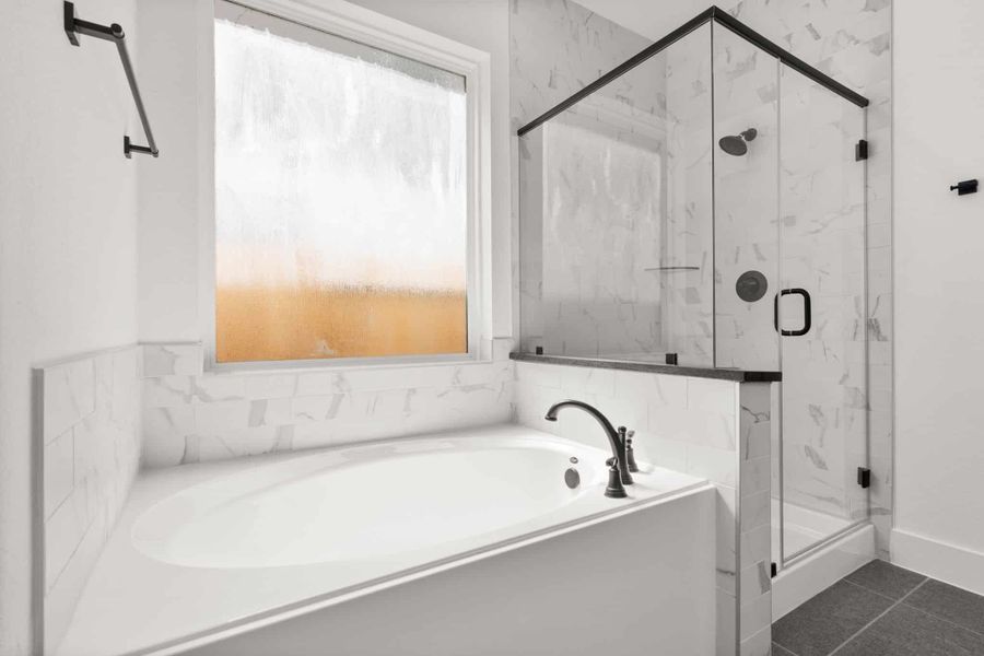 Furnished interior view inside a new home in Wood Leaf Reserve, Tomball (Image 19).