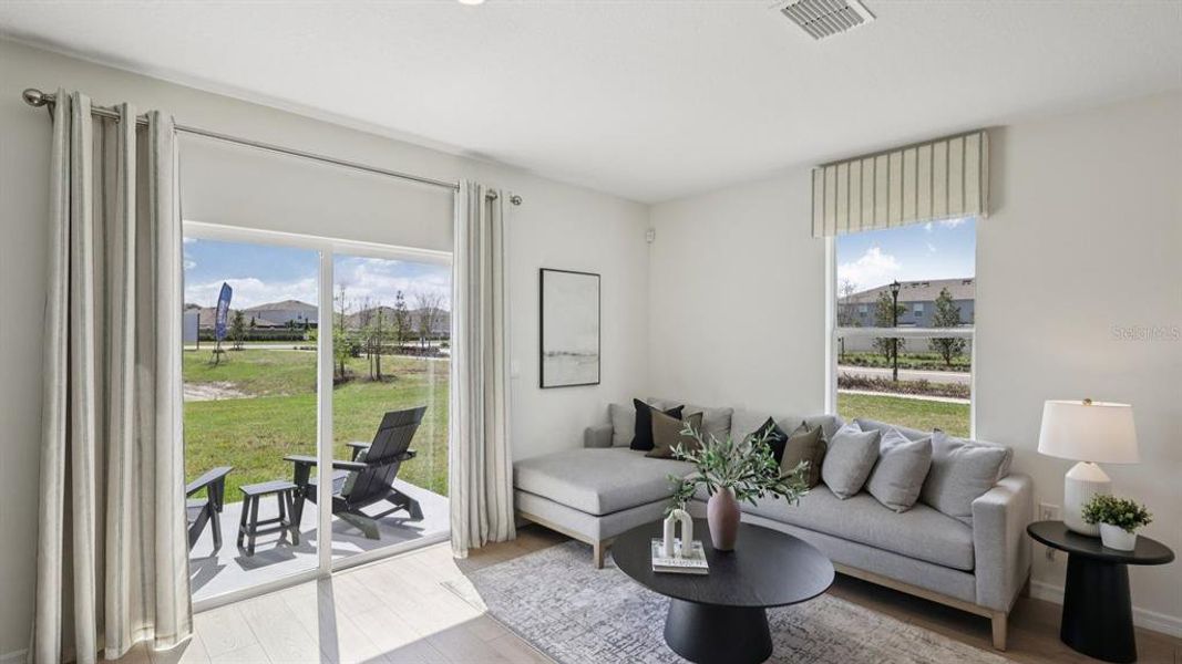 Furnished interior view inside a new home in Towns at Woodsdale, Wesley Chapel (Image 7).