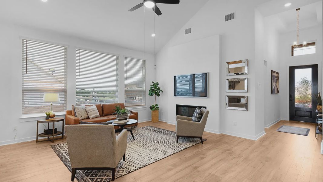 Furnished interior view inside a new home in The Grove at Blackhawk, Pflugerville (Image 8).