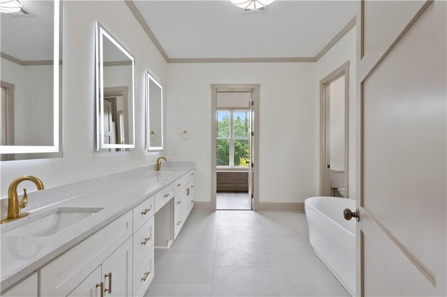 Furnished interior view inside a new home in , Dacula (Image 7).