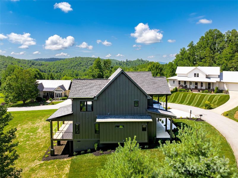 Exterior details and patio area of a home in , Hendersonville (Image 24).