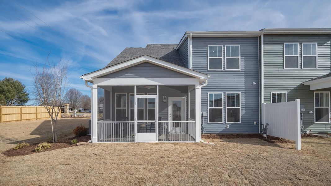Screened Covered Porch of The Lakehurst Design by DRB Homes Screened Covered Porch of The Lakehurst Design by DRB Homes
