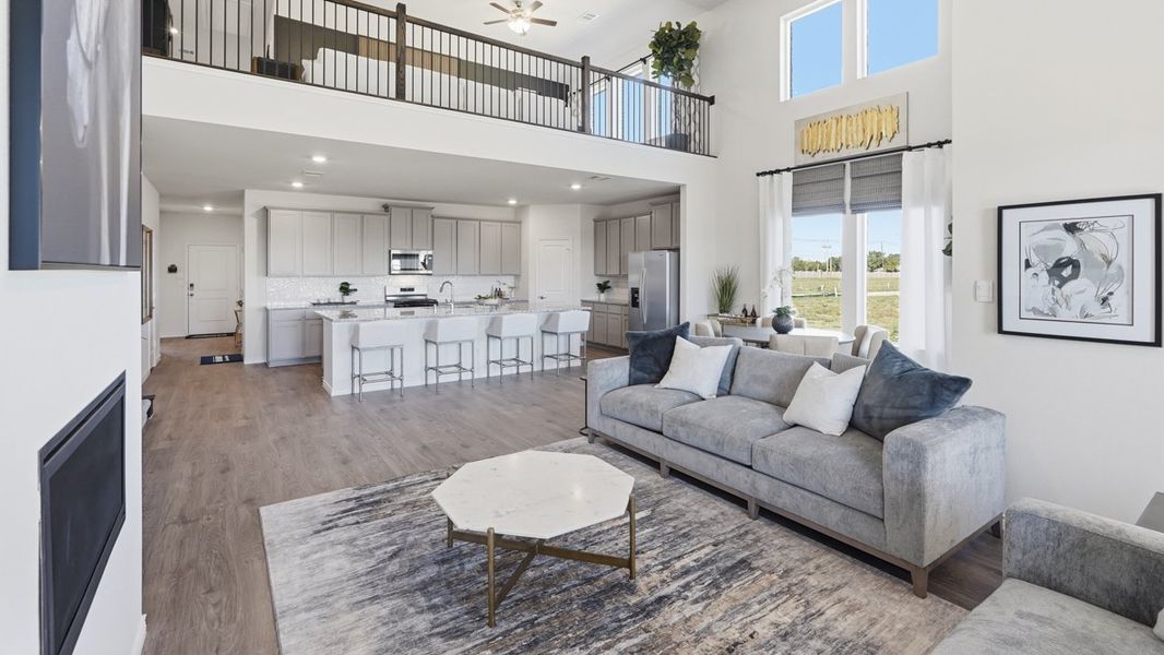 Furnished interior view inside a new home in Lakewood Trails, Forney (Image 14). Furnished interior view inside a new home in Lakewood Trails, Forney (Image 14).
