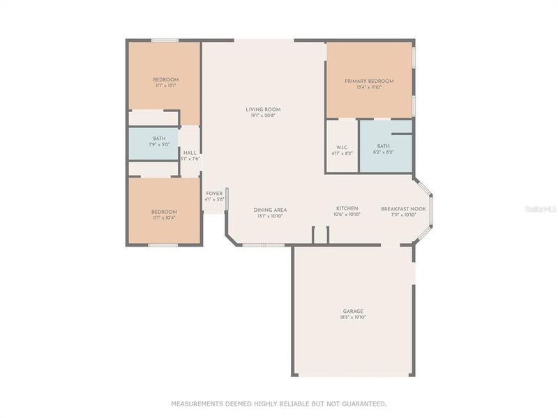 2D floor plan layout of this home in , Dunnellon, FL (Image 3).