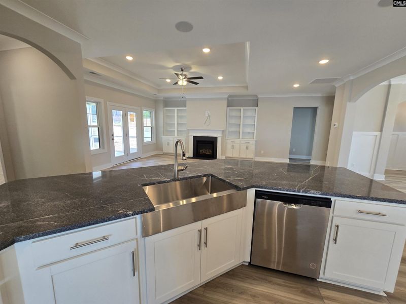 Furnished interior view inside a new home in Collins Cove, Chapin (Image 4). Furnished interior view inside a new home in Collins Cove, Chapin (Image 4).