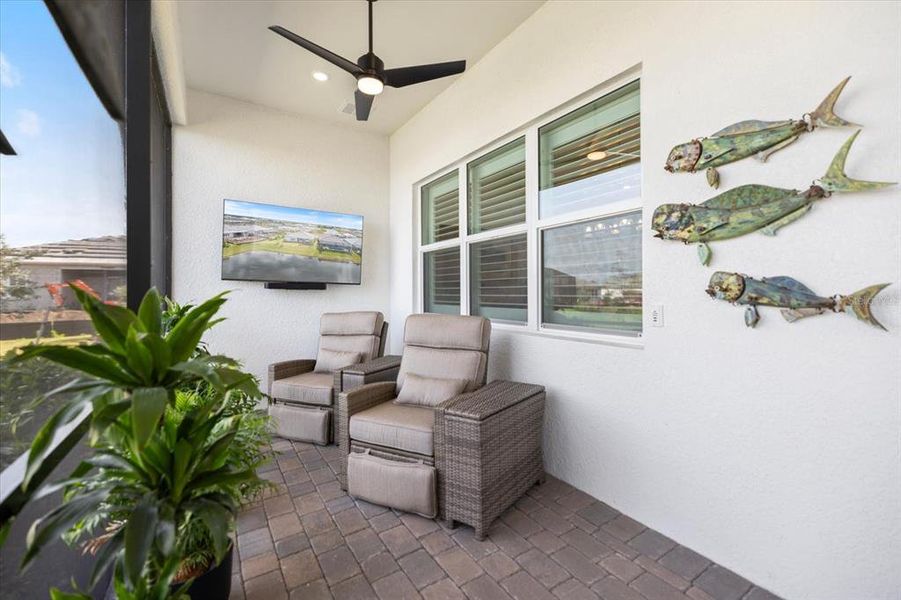 Exterior details and patio area of a home in , Englewood (Image 36).