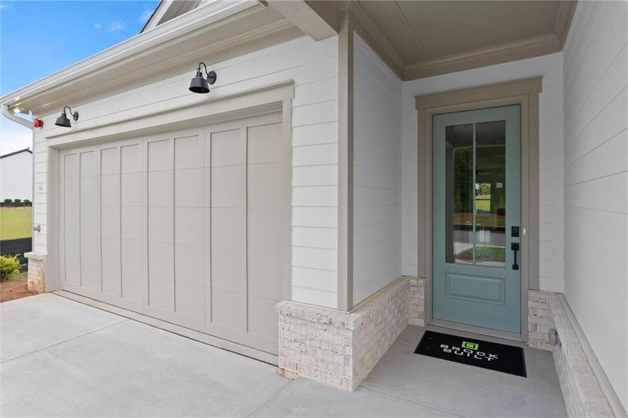 Exterior details and patio area of a home in The Reserve at Bells Ferry, Kennesaw (Image 32).