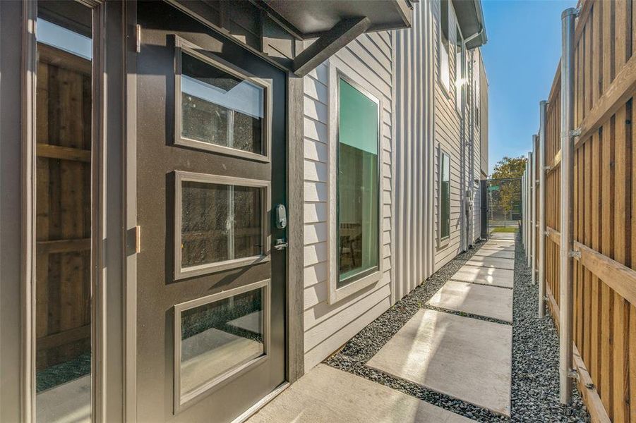 Exterior details and patio area of a home in , Dallas (Image 26).