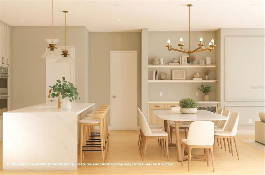 Furnished interior view inside a new home in College Park, Orlando (Image 7).