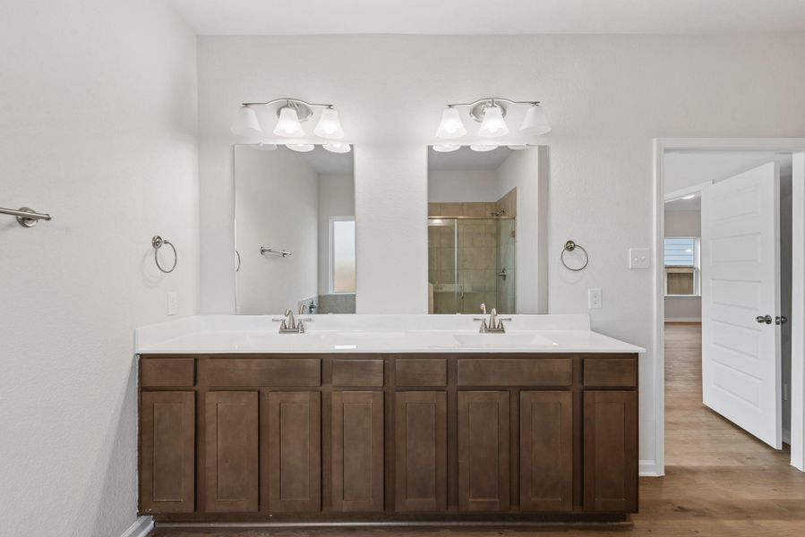 The Kettering II- Primary Suite with Dual Vanities, Garden Tub and Walk-In Shower
