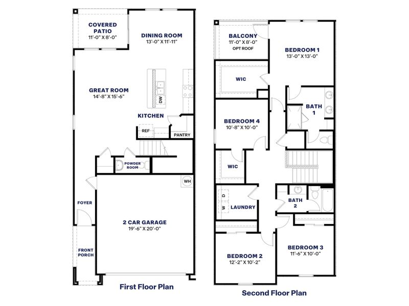 2D floor plan layout for the Veranda by D.R. Horton in Avance, Phoenix, AZ (Image 3).