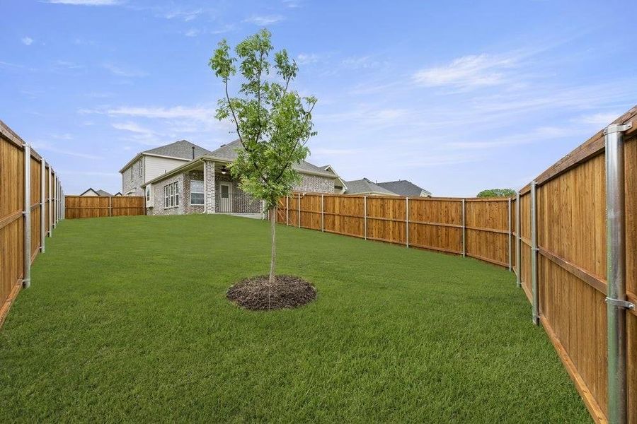 Exterior details and patio area of a home in Trails at Cottonwood Creek, Rowlett (Image 3). Exterior details and patio area of a home in Trails at Cottonwood Creek, Rowlett (Image 3).
