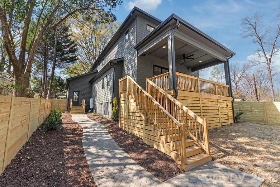 Exterior details and patio area of a home in , Charlotte (Image 29).