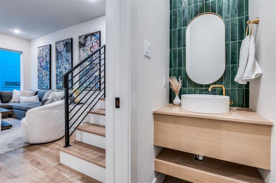 Furnished interior view inside a new home in , Dallas (Image 13).