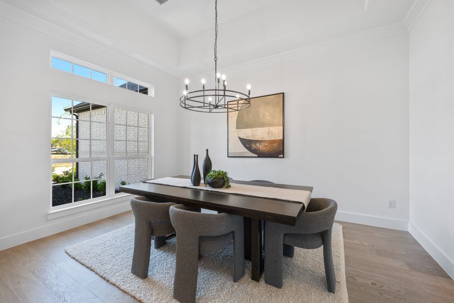 Representative furnished interior of a home built from the Blackburn by Windsor Homes in Ridge Pointe Estates, McLendon-Chisholm (Image 9).