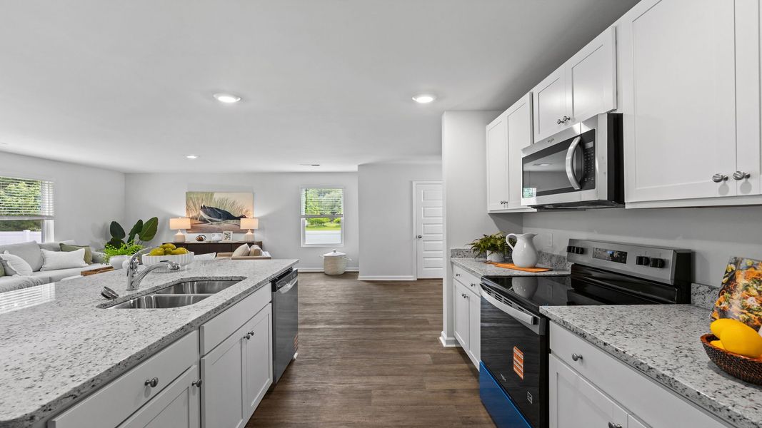 Furnished interior view inside a new home in The Retreat at East Argent, Ridgeland (Image 6).