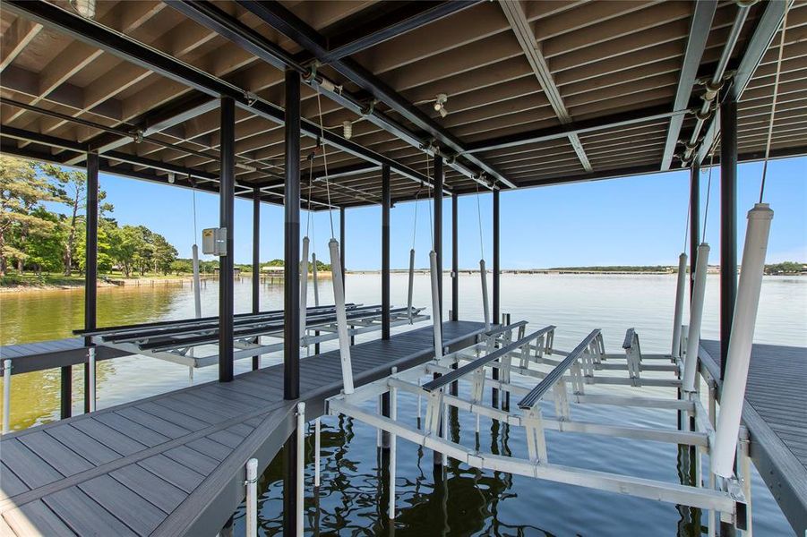 Two Full Size Boat Lifts Two Full Size Boat Lifts