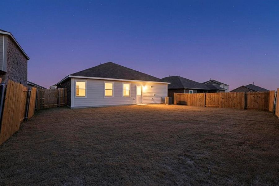 Exterior details and patio area of a home in Patriot Estates, Venus (Image 24).
