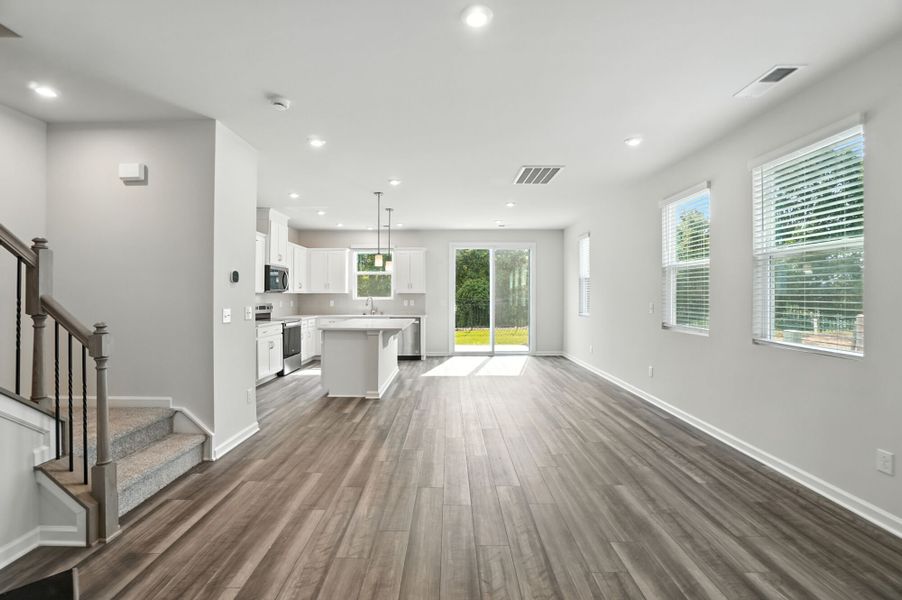Furnished interior view inside a new home in Bailey Run, Charlotte (Image 6). Furnished interior view inside a new home in Bailey Run, Charlotte (Image 6).