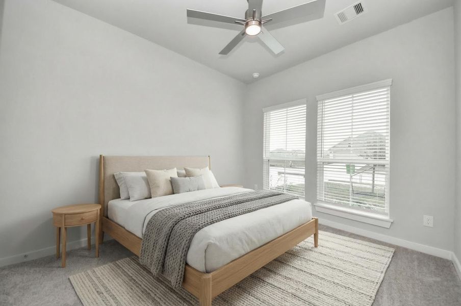 Virtually Staged - Guest Bedroom.