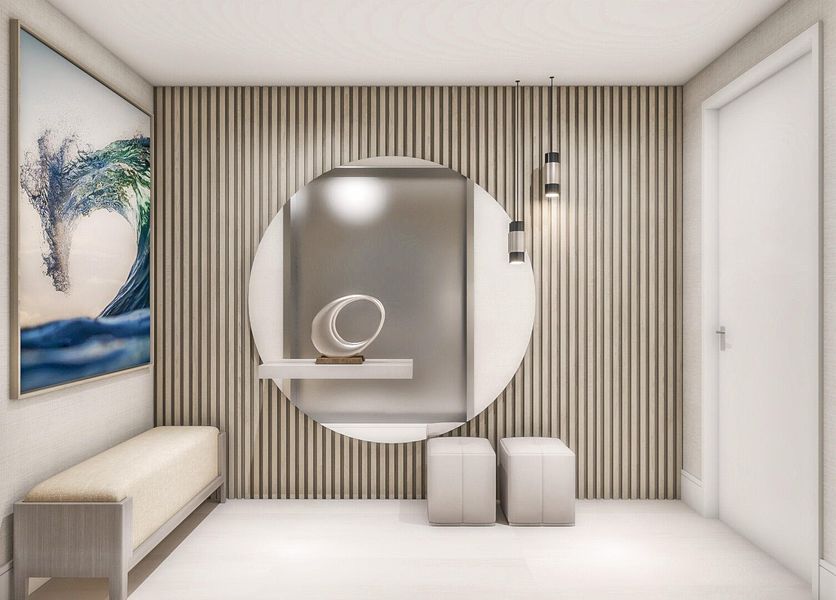 H Foyer Rendering/Private Elevator Entry