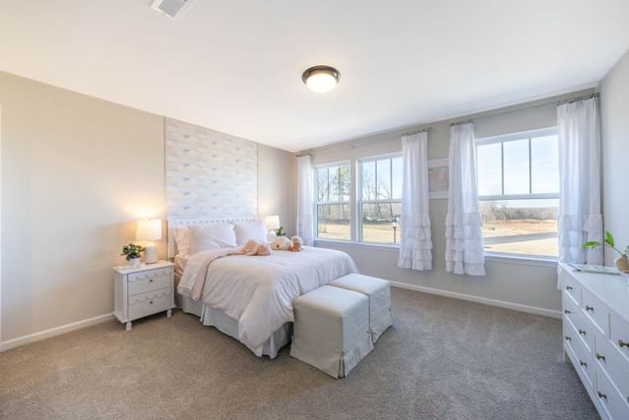 Representative furnished interior of a home built from the Lenox by True Homes in Whispering Hills, Locust (Image 11).