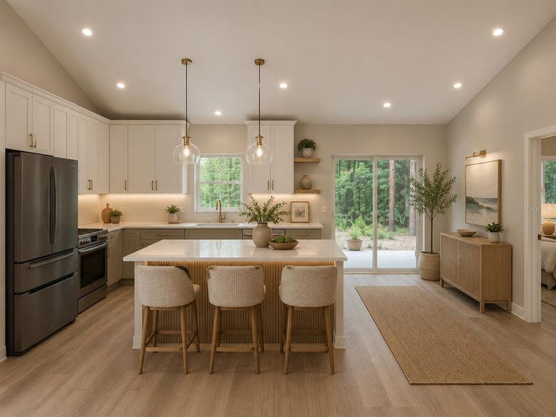 Furnished interior view inside a new home in , Citrus Springs (Image 6).