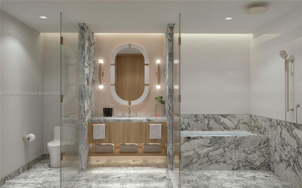 Furnished interior view inside a new home in , Pompano Beach (Image 12).