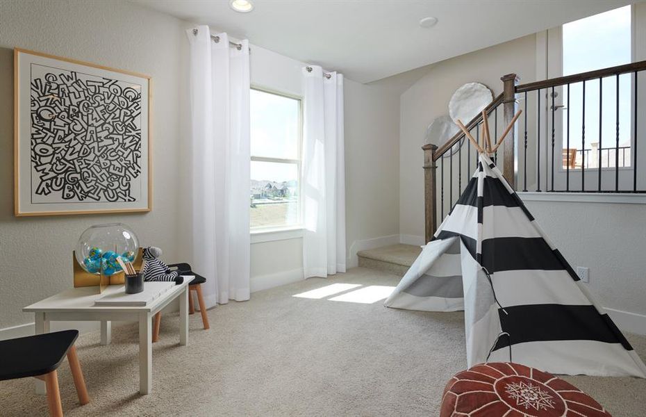 Secondary bedroom *model representation