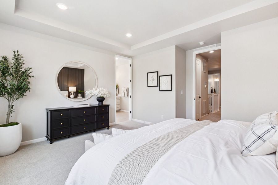 Representative furnished interior of a home built from the Silverton by Landsea Homes in Highlands Preserve, Mead (Image 54).