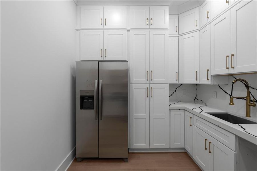 Furnished interior view inside a new home in , Suwanee (Image 68).