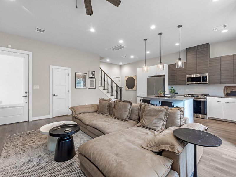 Furnished interior view inside a new home in , Houston (Image 10).