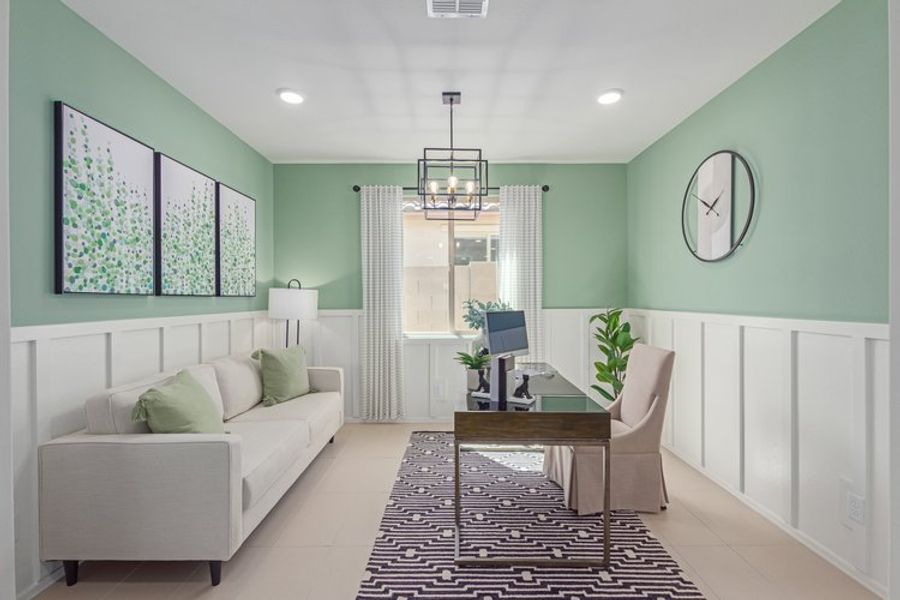 Representative furnished interior of a home built from the Newport by Courtland Communities in Maple at North Copper Canyon, Surprise (Image 10).