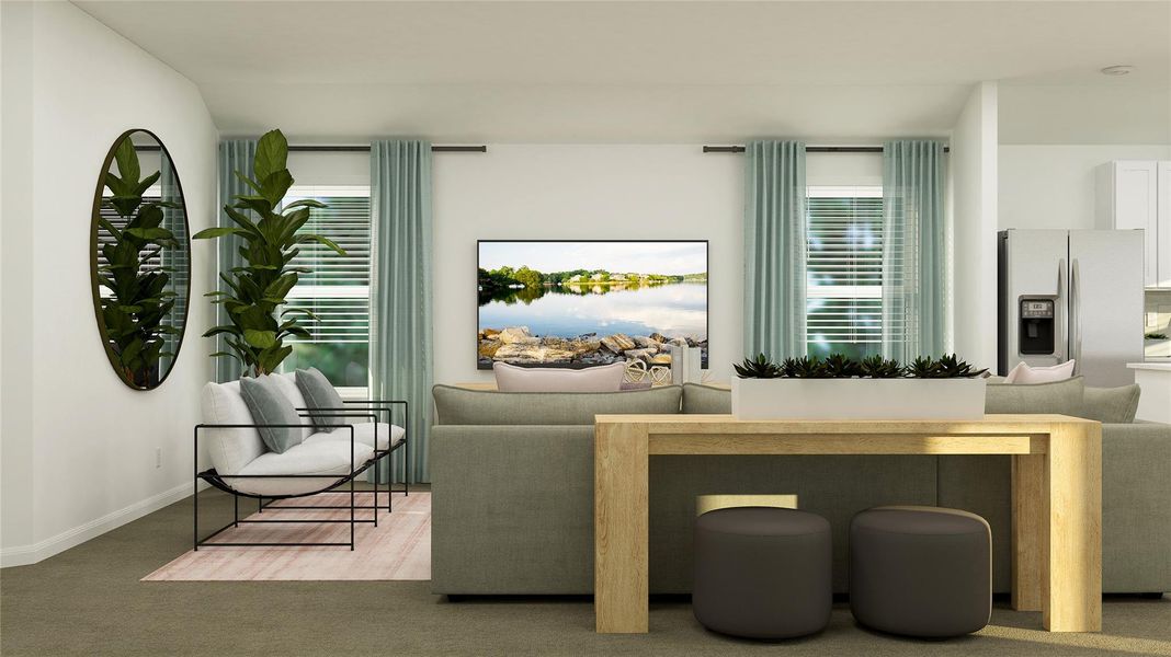 Furnished interior view inside a new home in Meadowlark Preserve, Pflugerville (Image 14).