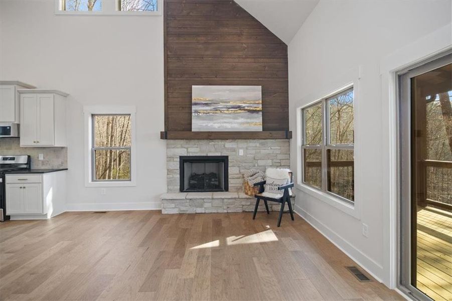 Furnished interior view inside a new home in , Ellijay (Image 13).