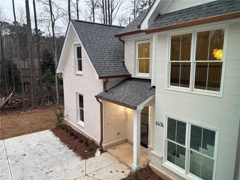 Exterior details and patio area of a home in , Atlanta (Image 3).