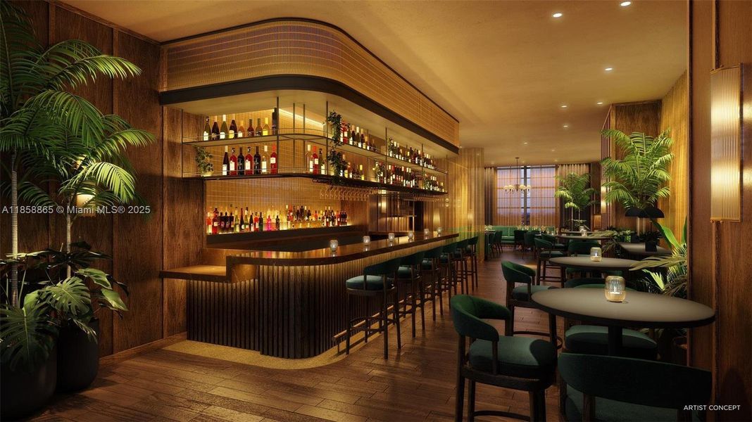 Furnished interior view inside a new home in , Miami (Image 23).