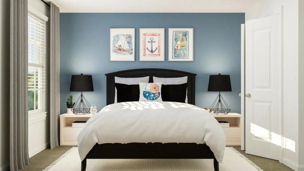 Furnished interior view inside a new home in Meadowlark Preserve, Pflugerville (Image 21).