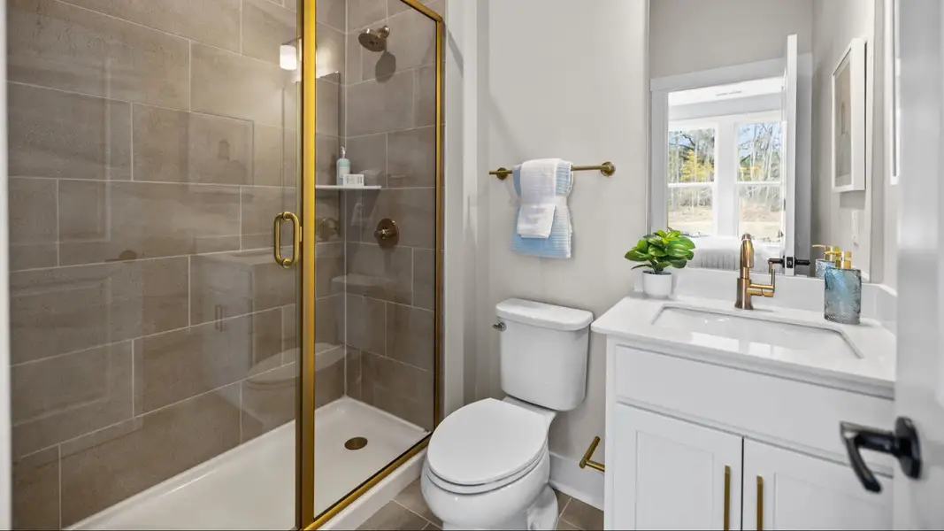 The Stonefield Plan by DRB Homes in McBride Indian Trail, NC - Bathroom 1