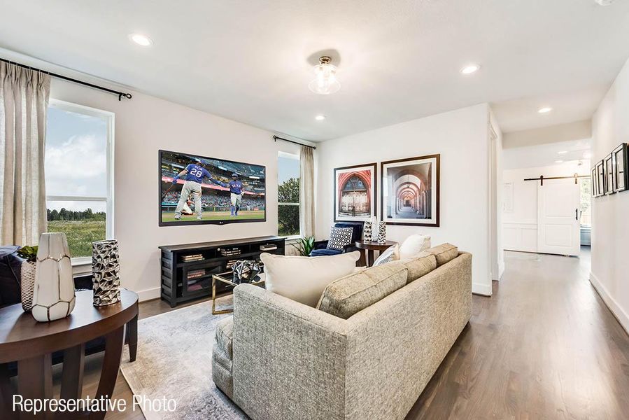 Furnished interior view inside a new home in Creekside at Elevon, Lavon (Image 6).