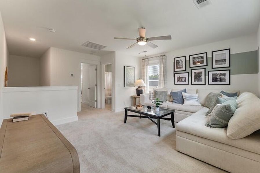 Furnished interior view inside a new home in , Huger (Image 38).
