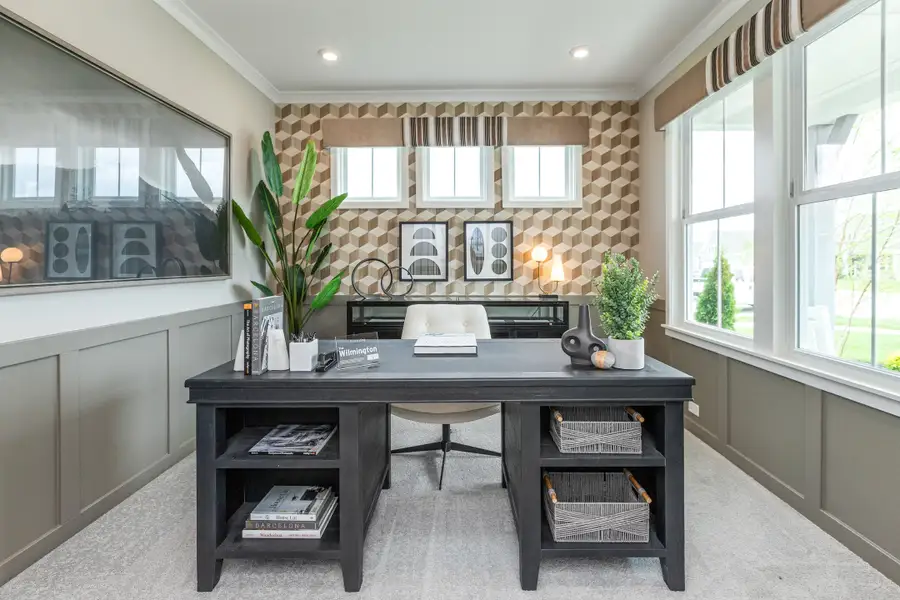 Representative furnished interior of a home built from the Wilmington by Fischer Homes in Easton Park, Dallas (Image 25).