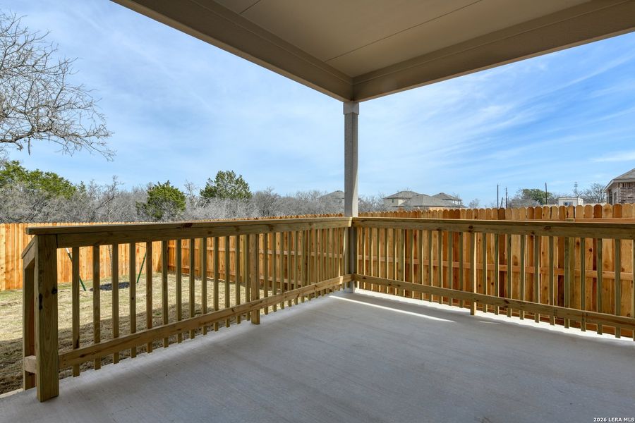 Exterior details and patio area of a home in Cordova Trails, Seguin (Image 3). Exterior details and patio area of a home in Cordova Trails, Seguin (Image 3).