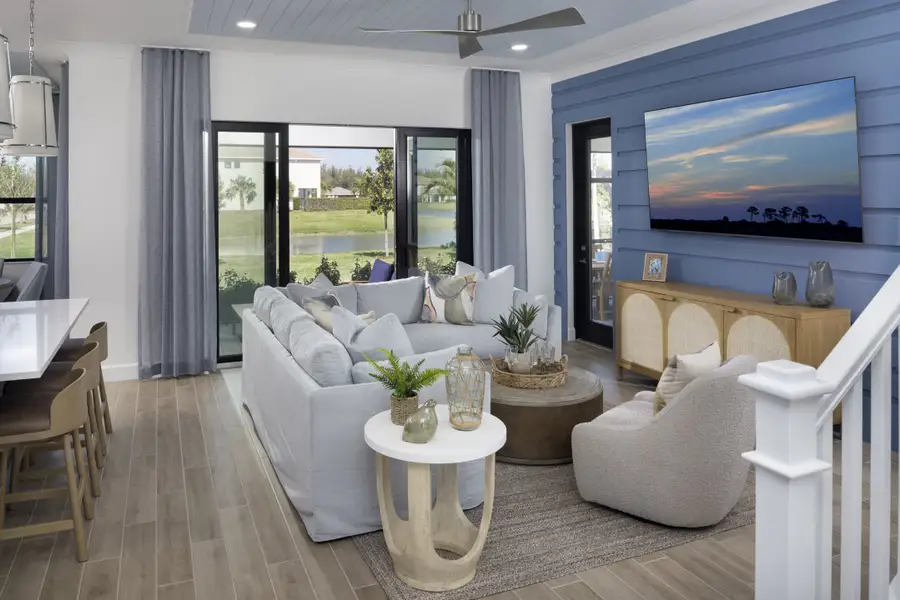 Representative furnished interior of a home built from the Sycamore by Minto Communities in Westlake, Loxahatchee (Image 13).