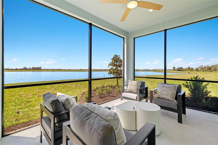 Exterior details and patio area of a home in Wellen Park, Venice (Image 21).