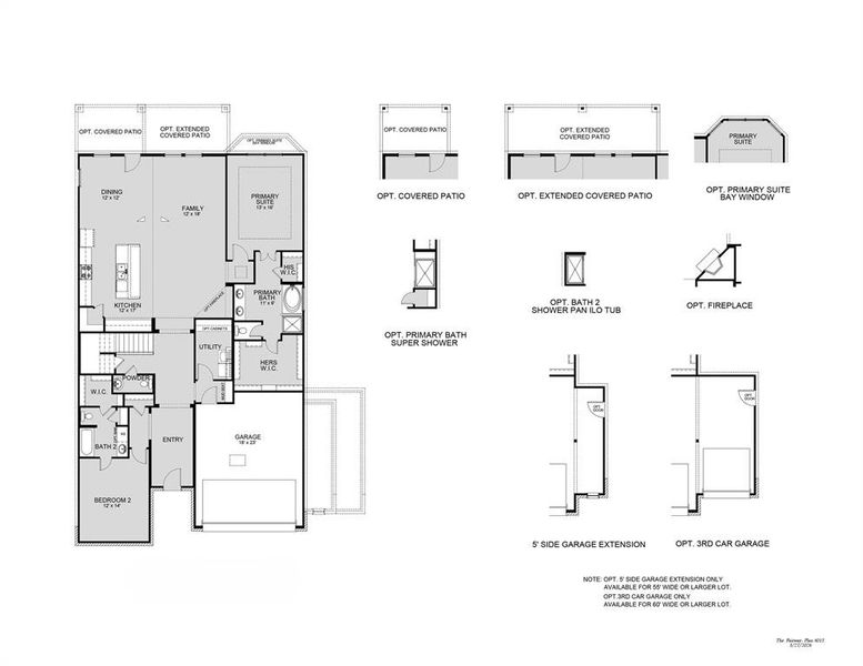 2D floor plan layout of this home in Rocky Creek Crossing, Crowley, TX (Image 2). 2D floor plan layout of this home in Rocky Creek Crossing, Crowley, TX (Image 2).