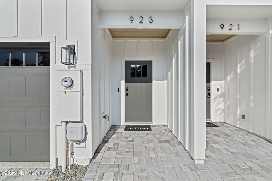 Exterior details and patio area of a home in , Jacksonville Beach (Image 4). Exterior details and patio area of a home in , Jacksonville Beach (Image 4).