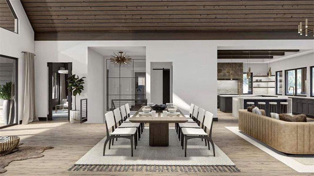 Furnished interior view inside a new home in , Acworth (Image 10).