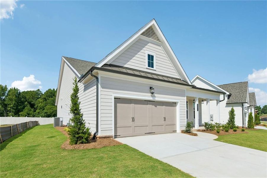 Front exterior of a new home in Aberdeen, Hoschton, GA, highlighting curb appeal (Image 26). Front exterior of a new home in Aberdeen, Hoschton, GA, highlighting curb appeal (Image 26).